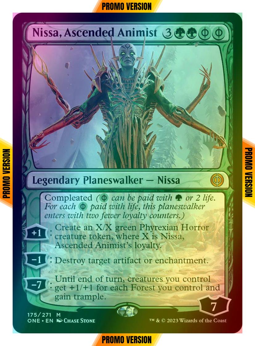 Nissa, Ascended Animist [175p] [Promo Pack] [Phyrexia: All Will Be One: Promos] [Foil]