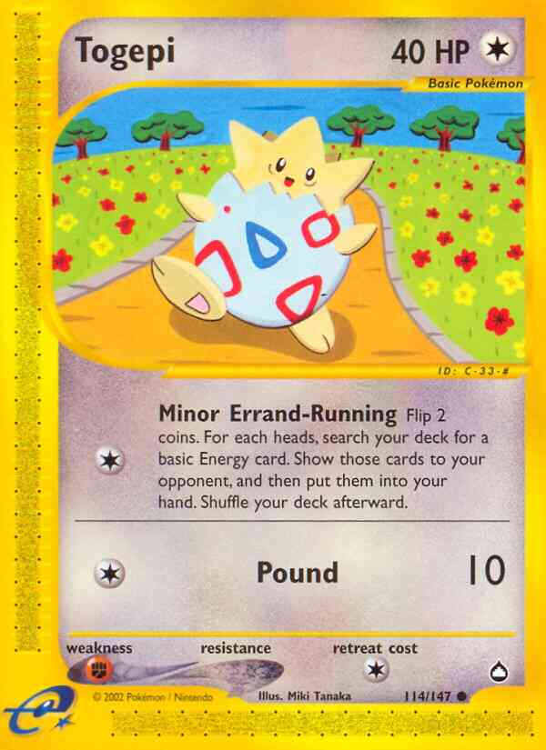 Togepi - 114/147 - Common [ecard2-114] [Reverse Holo]