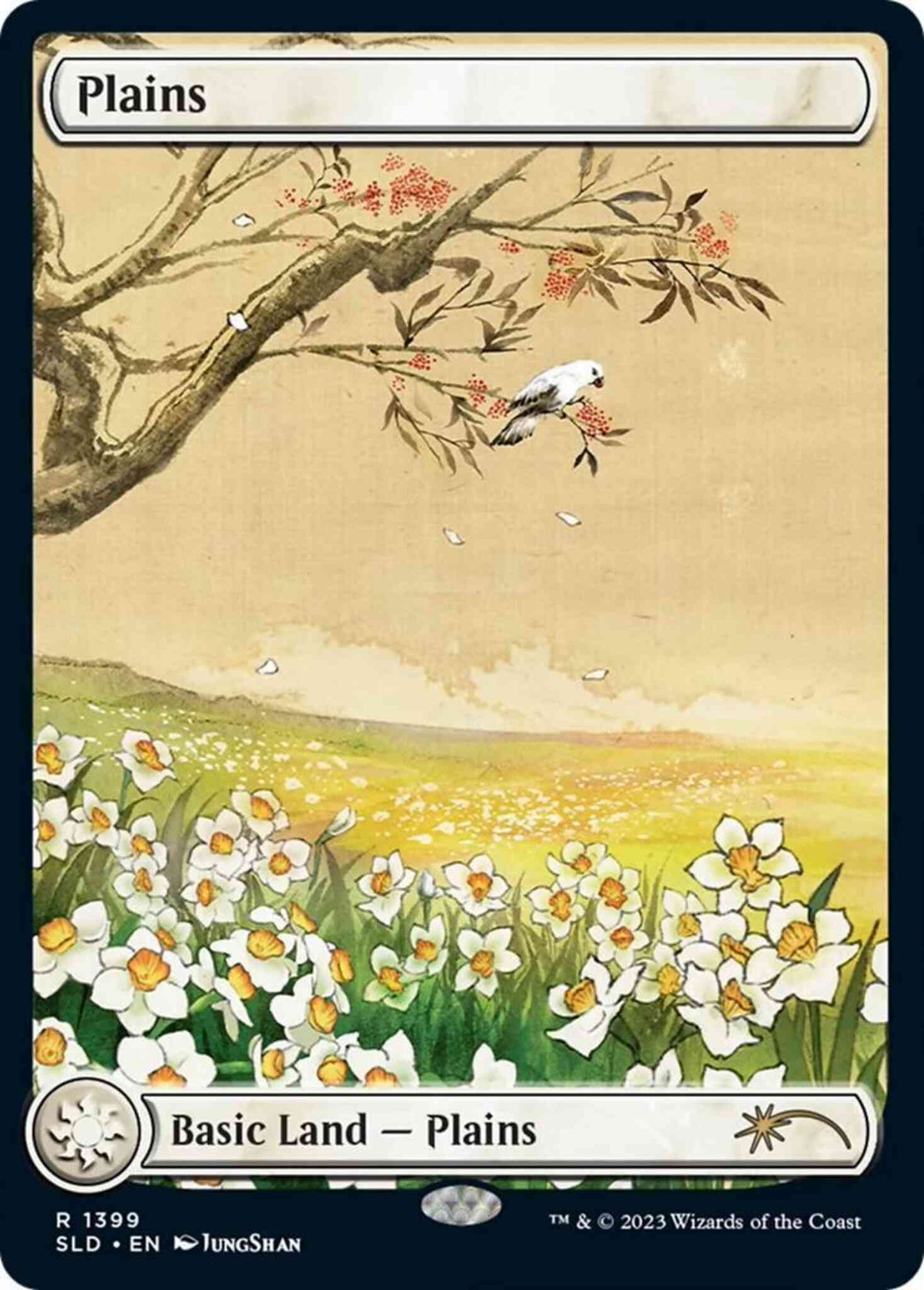 Plains [1399] [Full Art] [Meditation On Nature] [Secret Lair Drop] [Non-Foil]