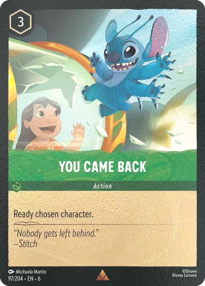 You Came Back - 97/204 [Azurite Sea] [Cold Foil]