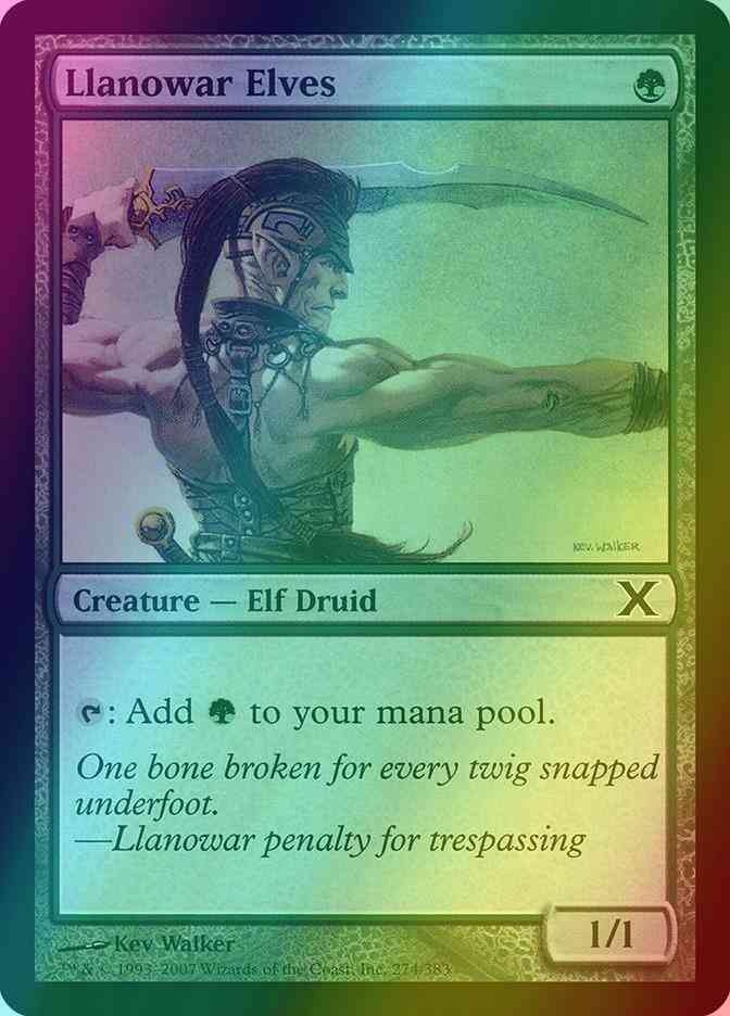 Llanowar Elves [274] [Tenth Edition] [Foil]