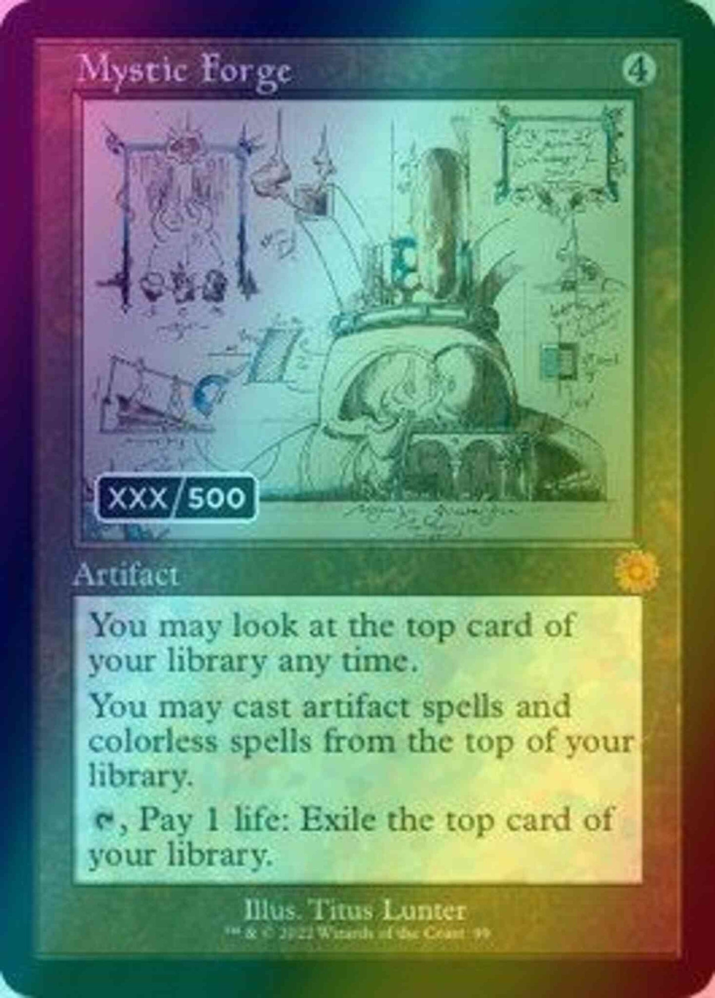 Mystic Forge - Serial Numbered [99z] [Retro Frame] [Schematic] [The Brothers' War Retro Artifacts] [Foil]