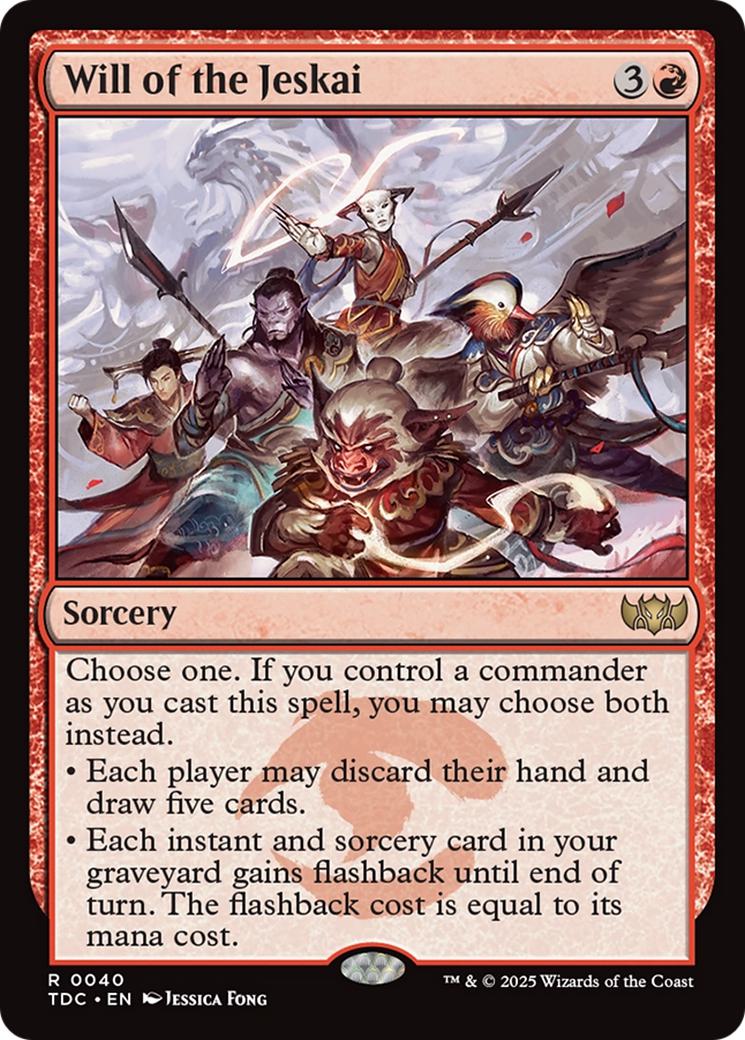Will of the Jeskai [40] [Tarkir: Dragonstorm: Commander] [Non-Foil]