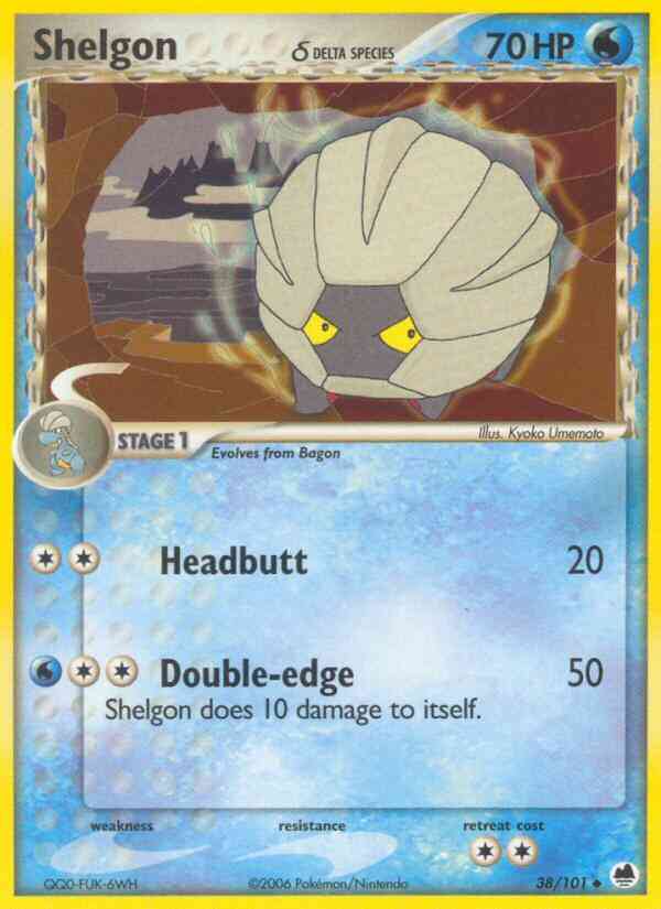 Shelgon δ - 38/101 - Uncommon [ex15-38] [Reverse Holo]
