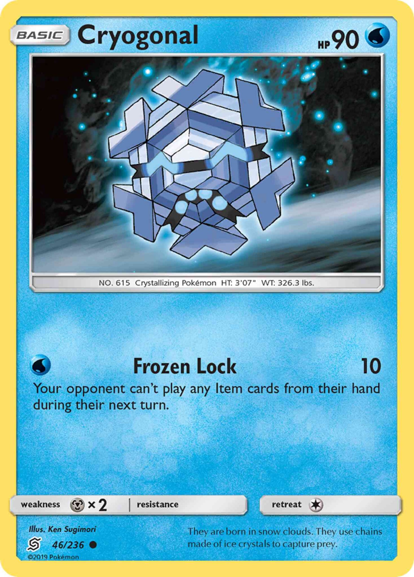 Cryogonal - 46/236 - Common [sm11-46] [Reverse Holo]