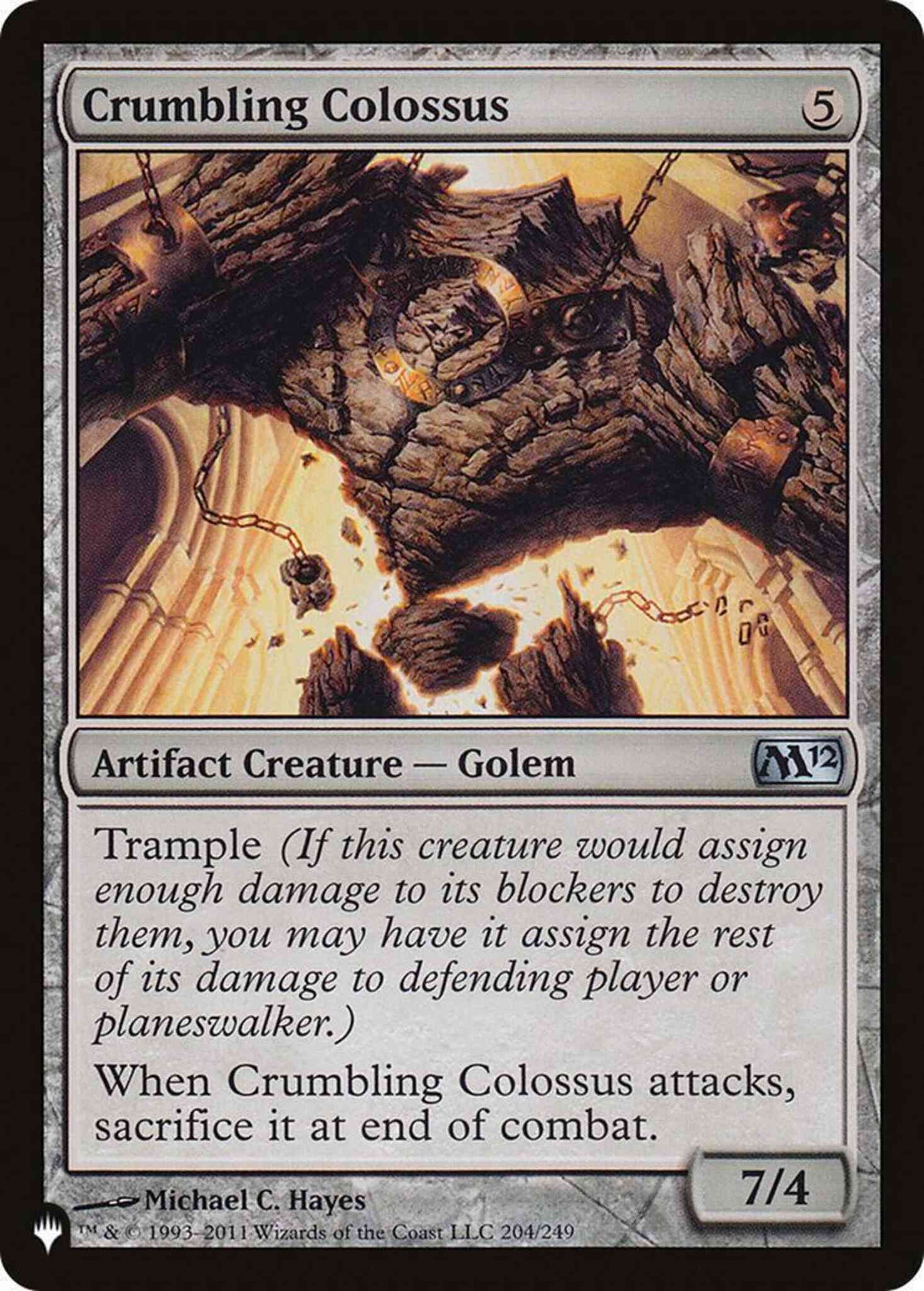 Crumbling Colossus [M12-204] [The List] [Non-Foil]