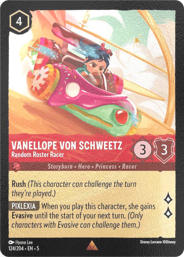 Vanellope von Schweetz - Random Roster Racer - 124/204 [Shimmering Skies] [Cold Foil]