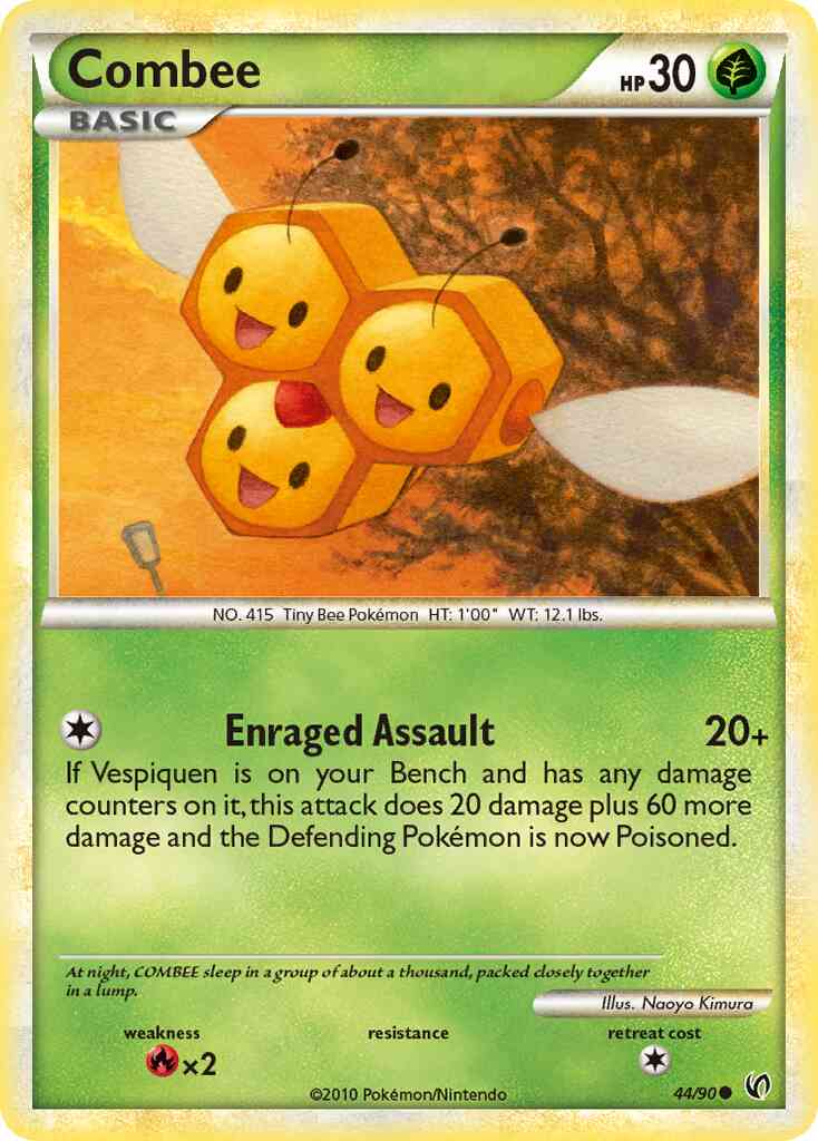 Combee - 44/90 - Common [hgss3-44] [Reverse Holo]