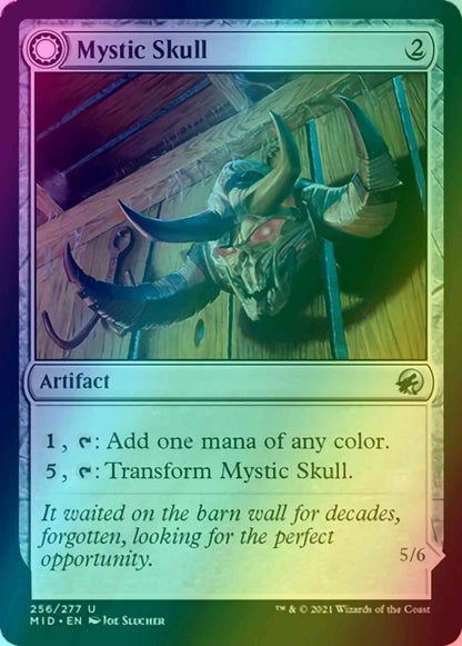 Mystic Skull // Mystic Monstrosity [256] [Innistrad: Midnight Hunt] [Foil]
