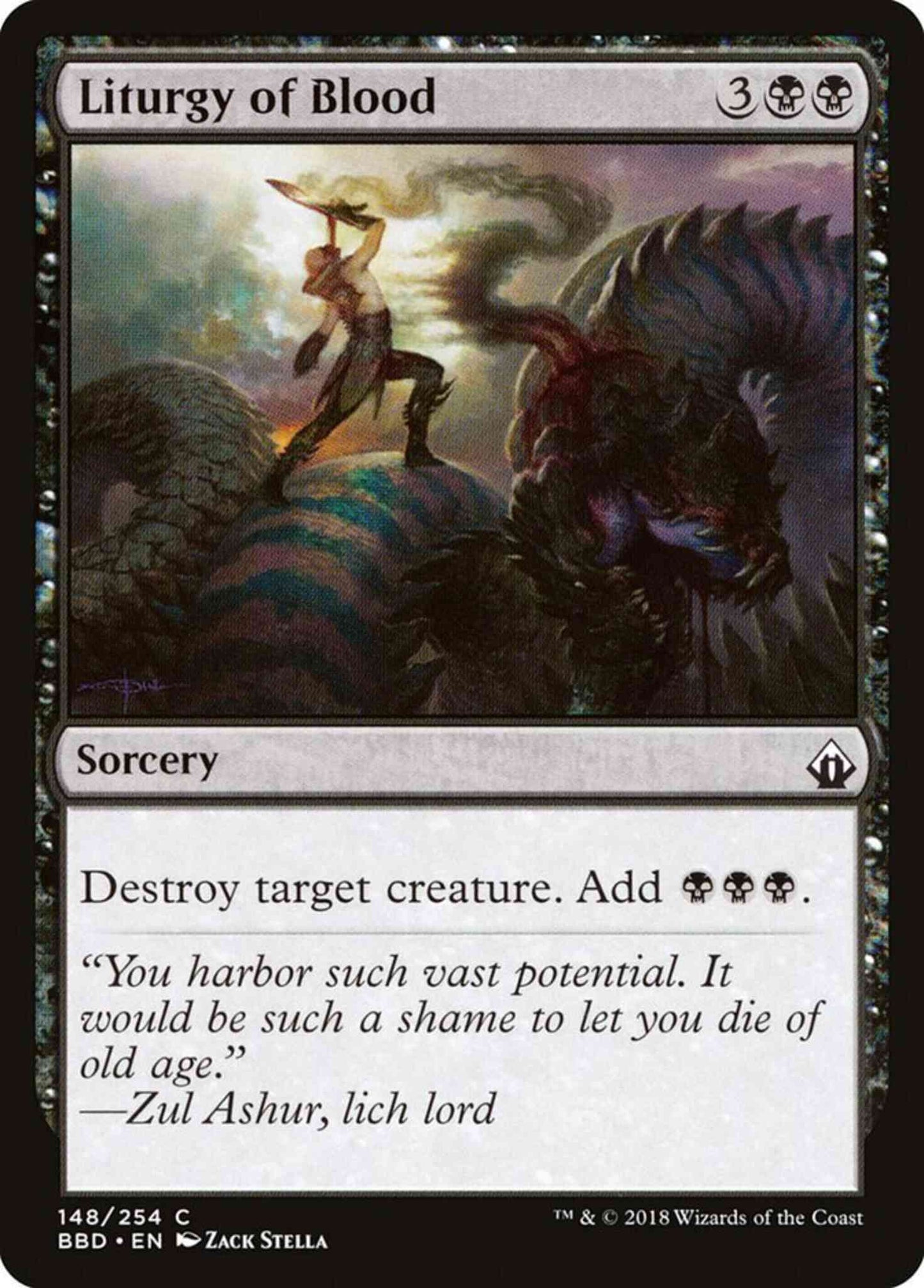 Liturgy of Blood [148] [Battlebond] [Non-Foil]
