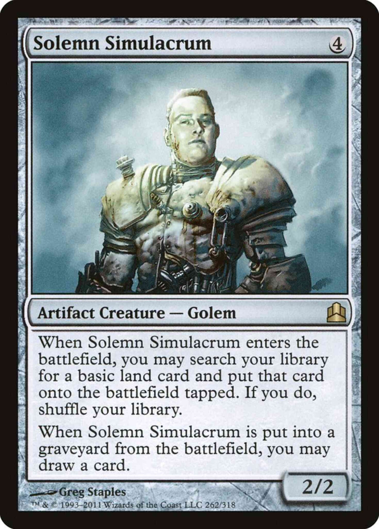 Solemn Simulacrum [262] [Commander 2011] [Non-Foil]