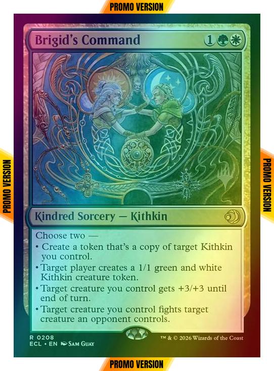 Brigid's Command [208p] [Promo Pack] [Lorwyn Eclipsed: Promos] [Foil]