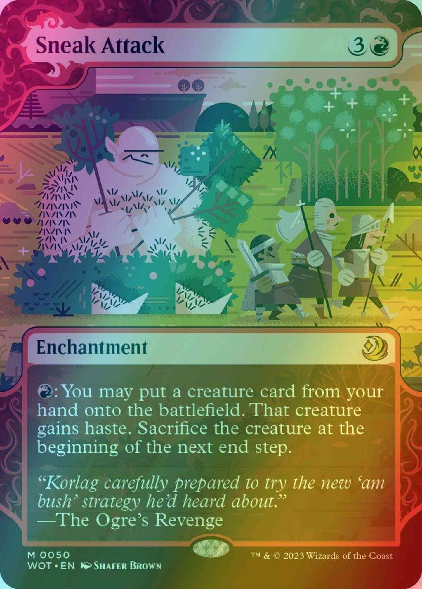 Sneak Attack [50] [Enchanting Tale Showcase] [Wilds of Eldraine: Enchanting Tales] [Foil]