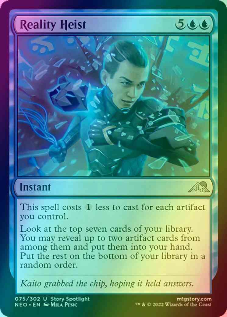 Reality Heist [75] [Kamigawa: Neon Dynasty] [Foil]