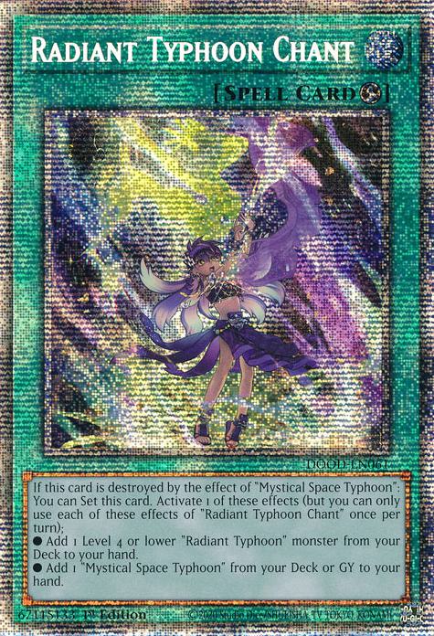 Radiant Typhoon Chant - DOOD-EN061 - Starlight Rare - 1st Edition