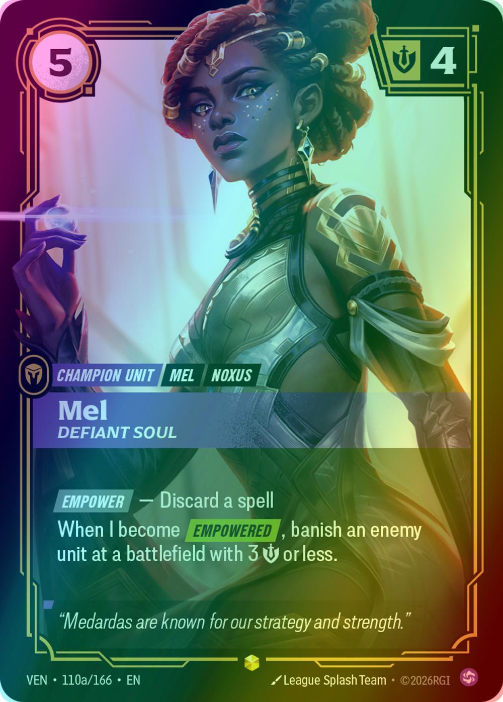Mel, Defiant Soul (Alternate Art) - 110a/166 [Vendetta] [Foil]