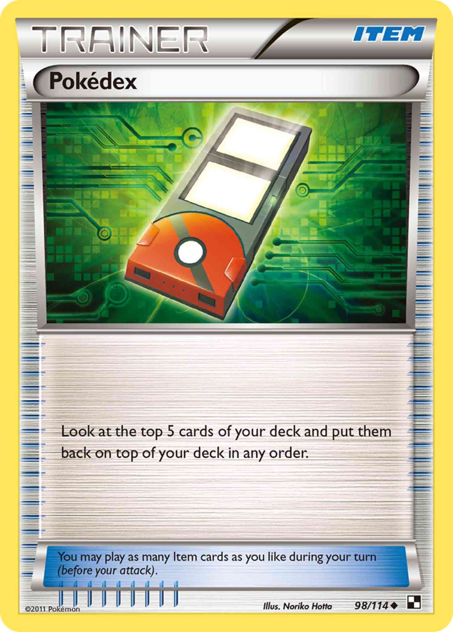 Pokédex - 98/114 - Uncommon [bw1-98] [Non-Holo]