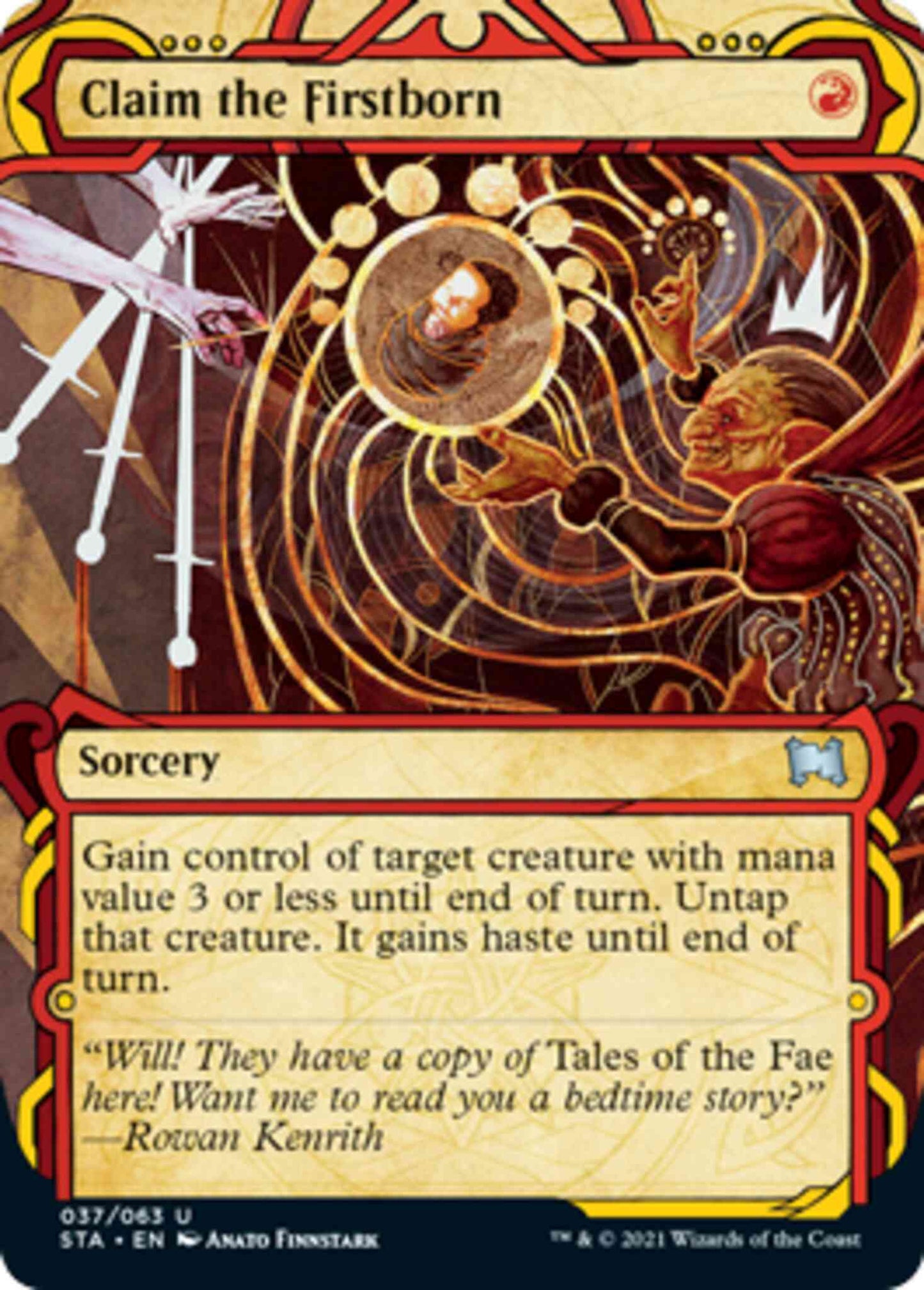 Claim the Firstborn [37] [Strixhaven Mystical Archive] [Etched Foil]