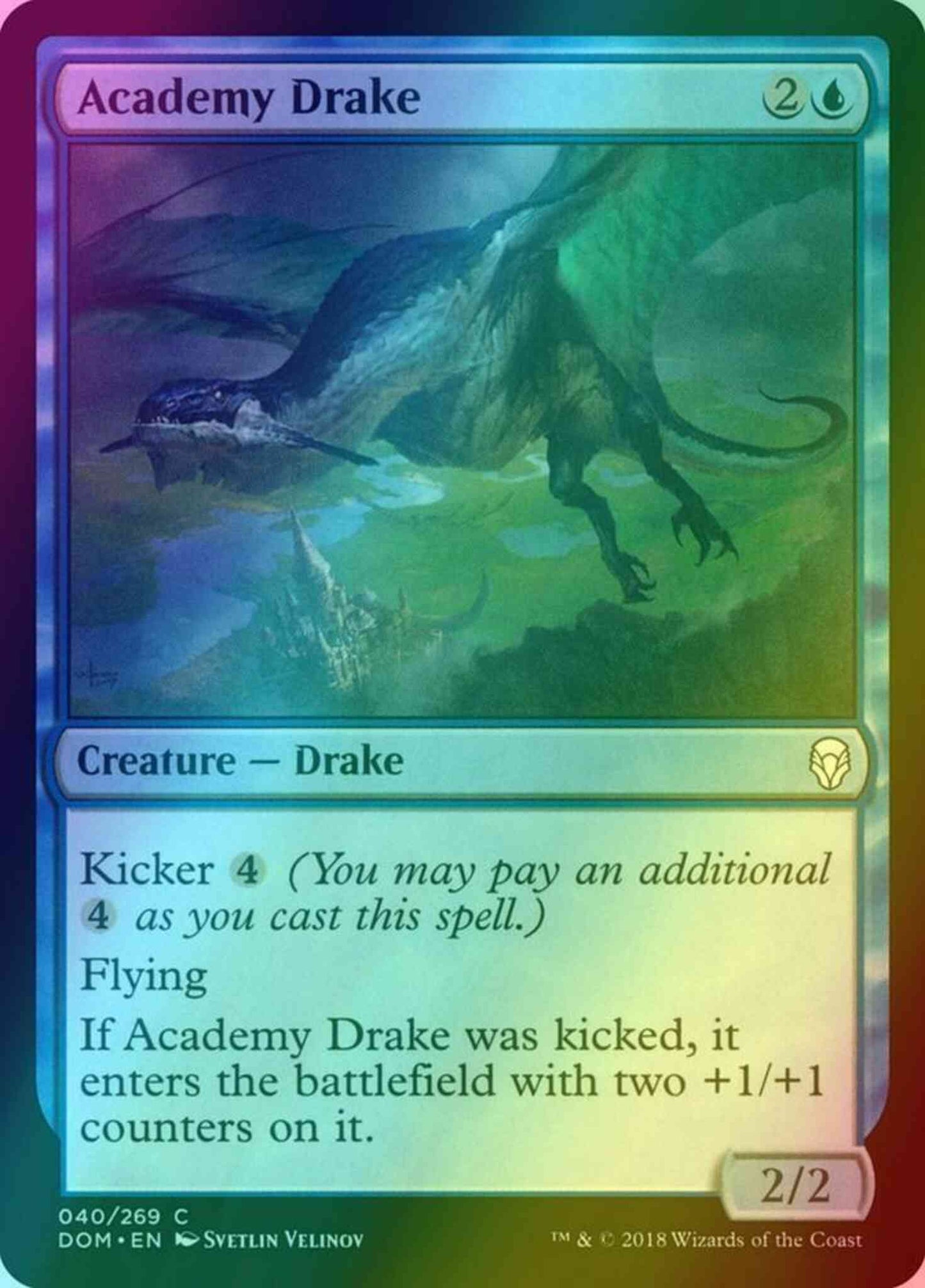 Academy Drake [40] [Dominaria] [Foil]