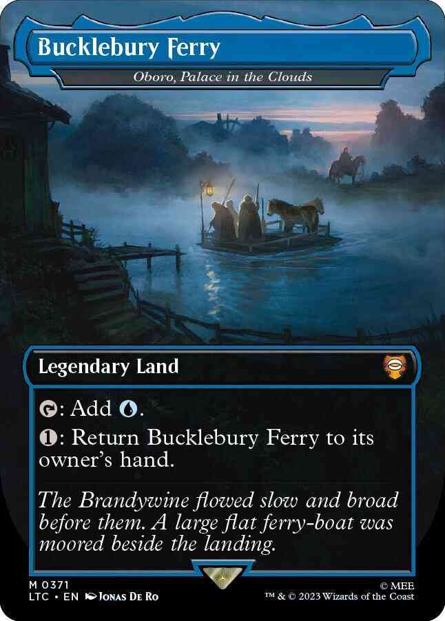 Bucklebury Ferry - Oboro, Palace in the Clouds [371] [Borderless] [Realms and Relics] [The Lord of the Rings: Tales of Middle-earth: Commander] [Non-Foil]