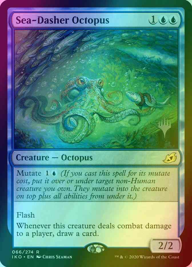 Sea-Dasher Octopus [Promo Pack] [66p] [Ikoria: Lair of Behemoths Promos] [Foil]