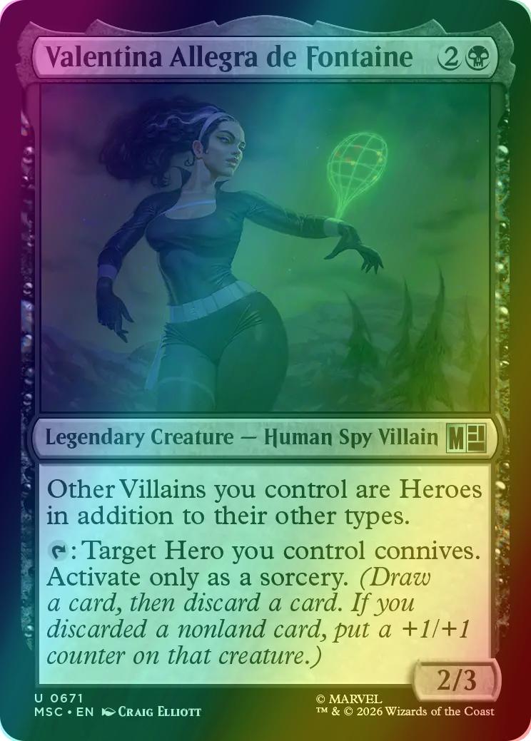 Valentina Allegra de Fontaine [671] [Jumpstart] [Marvel Super Heroes: Commander] [Foil]