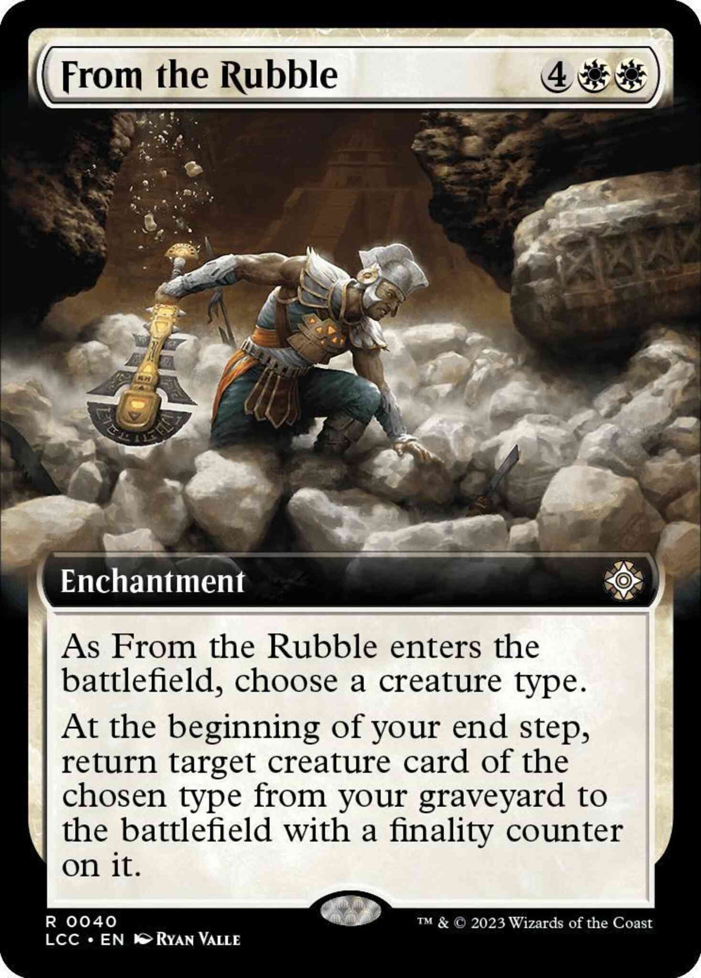 From the Rubble [40] [Extended Art] [The Lost Caverns of Ixalan: Commander] [Non-Foil]