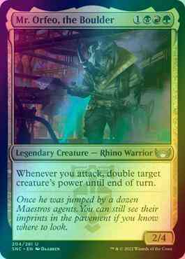 Mr. Orfeo, the Boulder [204] [Streets of New Capenna] [Foil]