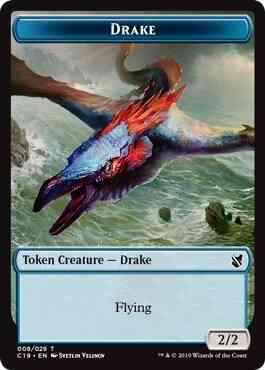 Drake Token (08) // Human Token (03) [Commander 2019 Tokens] [Non-Foil]