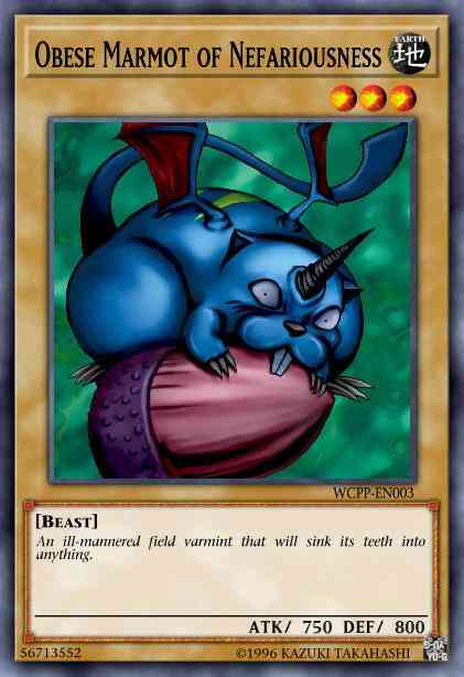 Obese Marmot of Nefariousness - WCPP-EN003 - Rare - Limited