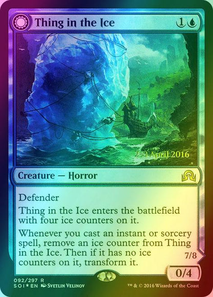 Thing in the Ice // Awoken Horror [92s] [Shadows over Innistrad Promos] [Foil]