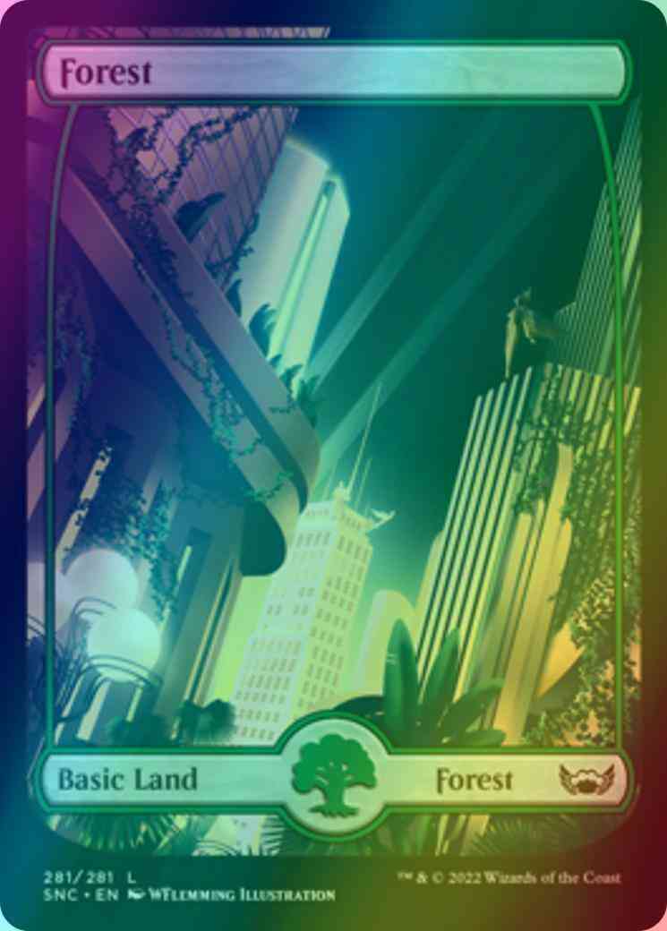 Forest [281] [Full Art] [Metropolis] [Streets of New Capenna] [Foil]