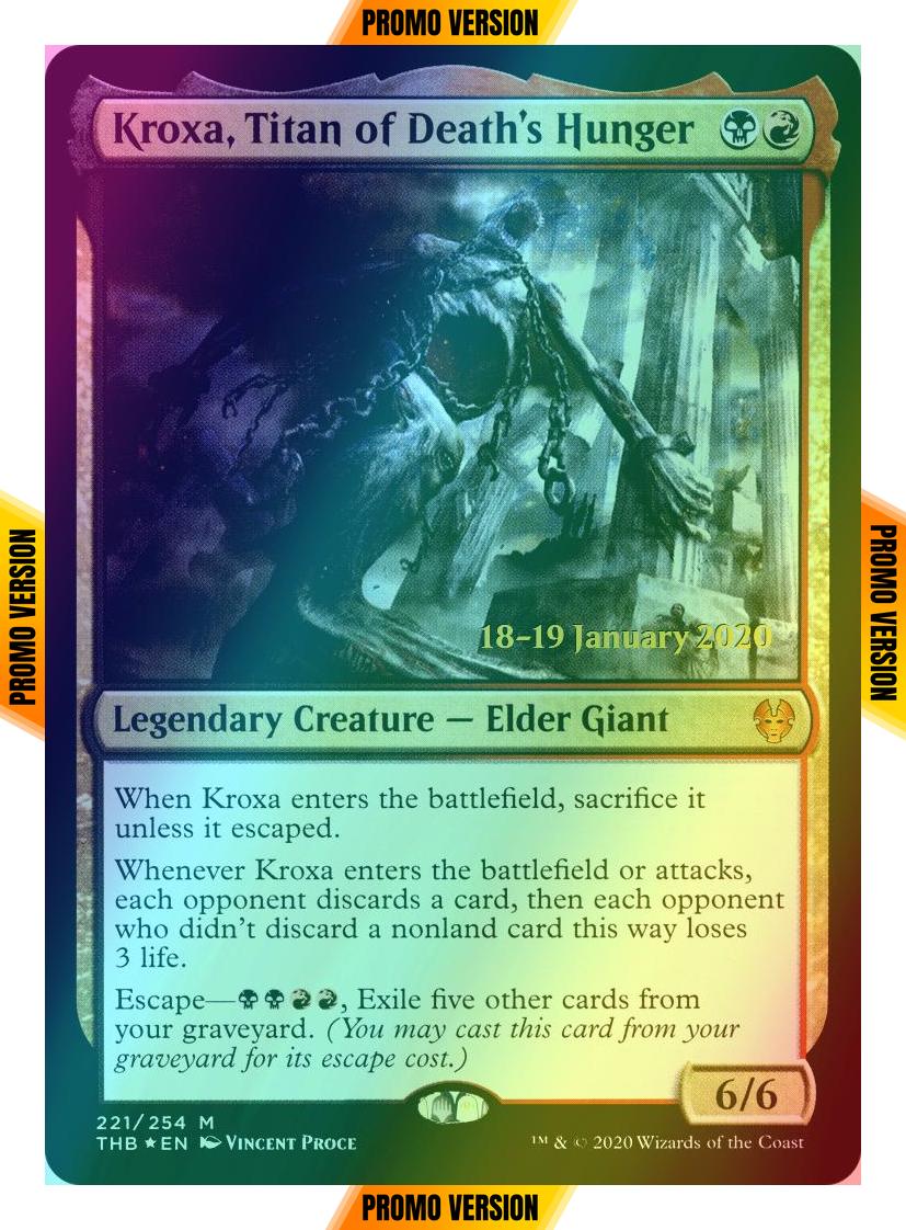 Kroxa, Titan of Death's Hunger [221s] [Theros Beyond Death Promos] [Foil]