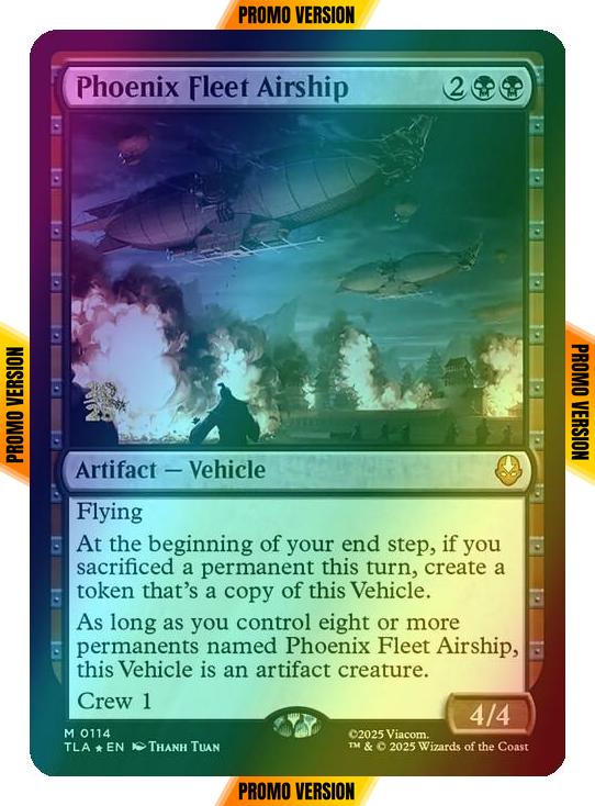 Phoenix Fleet Airship [114s] [Prerelease] [Avatar: The Last Airbender: Promos] [Foil]