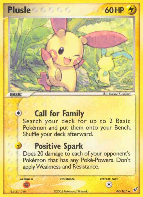 Plusle - 44/107 - Uncommon [ex8-44] [Reverse Holo]