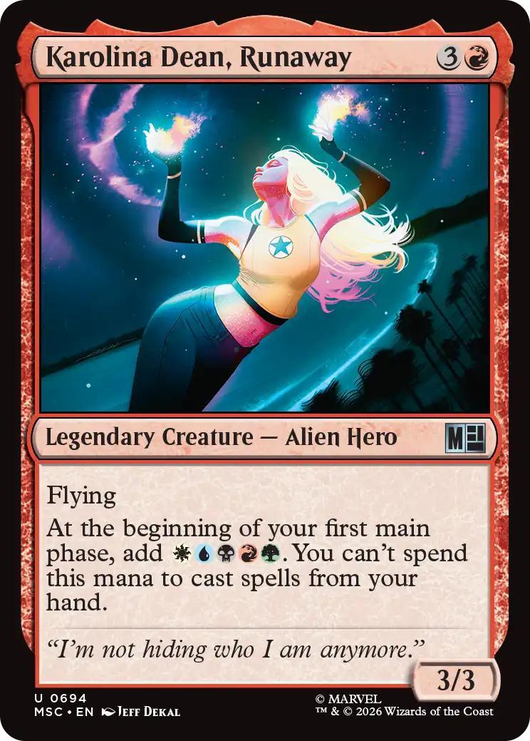 Karolina Dean, Runaway [694] [Jumpstart] [Marvel Super Heroes: Commander] [Non-Foil]