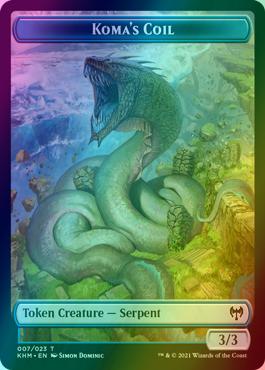 Elf Warrior Token (15) // Koma's Coil Token (07) [Kaldheim Tokens] [Foil]