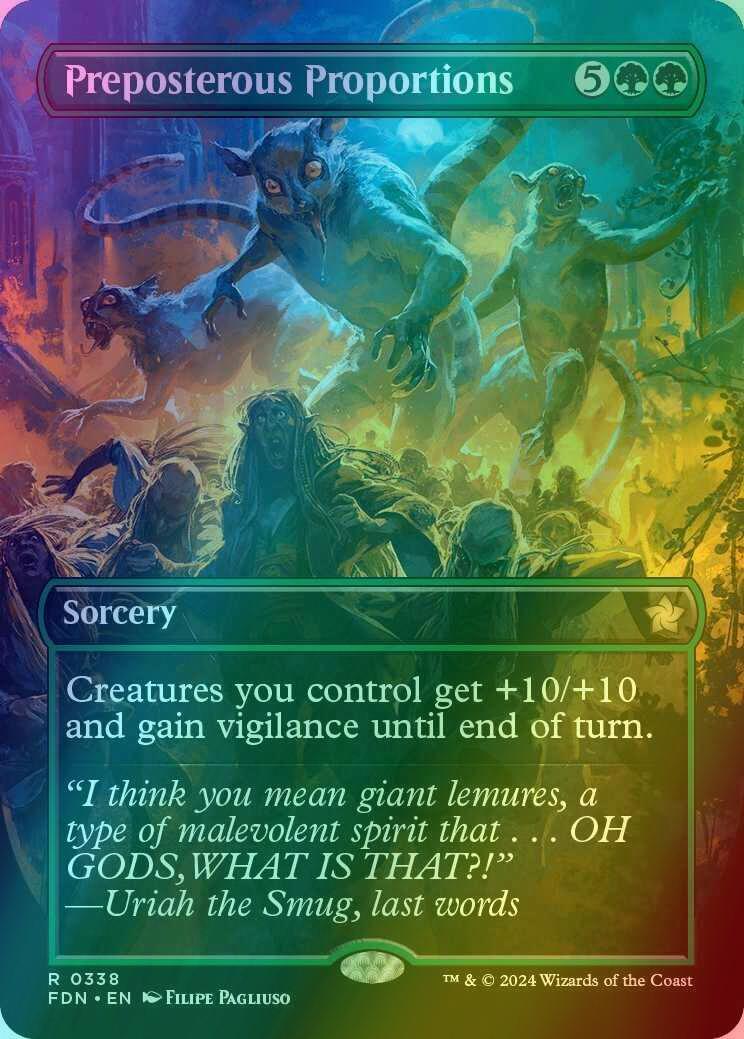 Preposterous Proportions [338] [Borderless] [Foundations] [Foil]