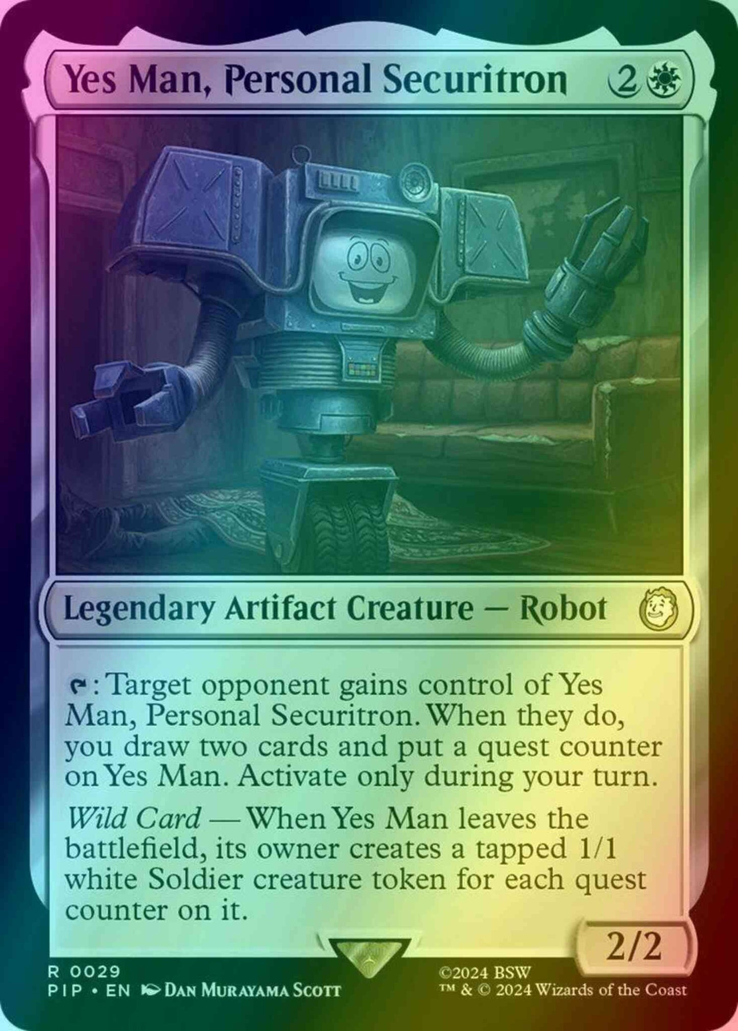 yes man mtg card Yes Man, Personal Securitron | Fallout Commander
