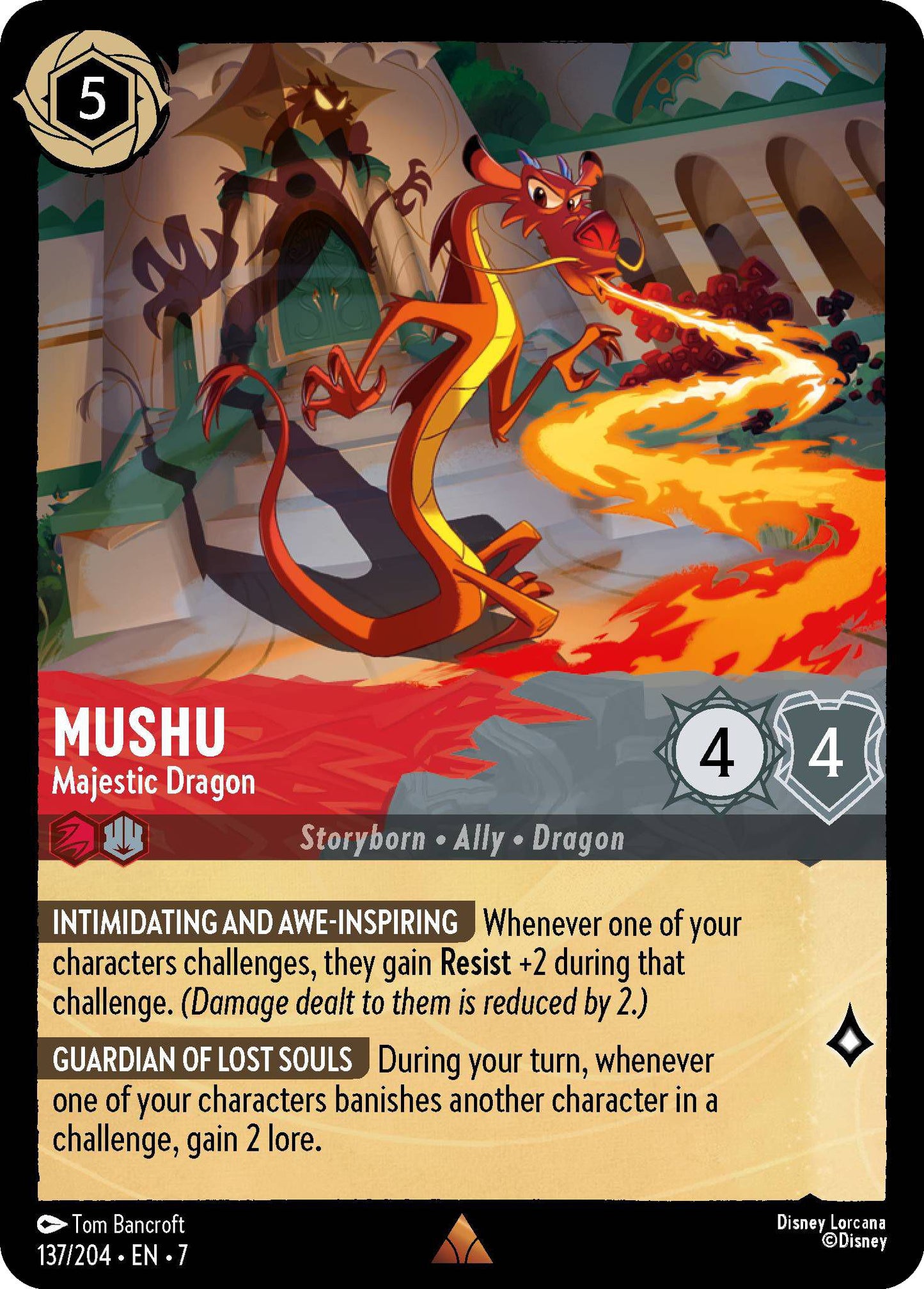 Mushu - Majestic Dragon - 137/204 [Archazia's Island] [Non-Foil]