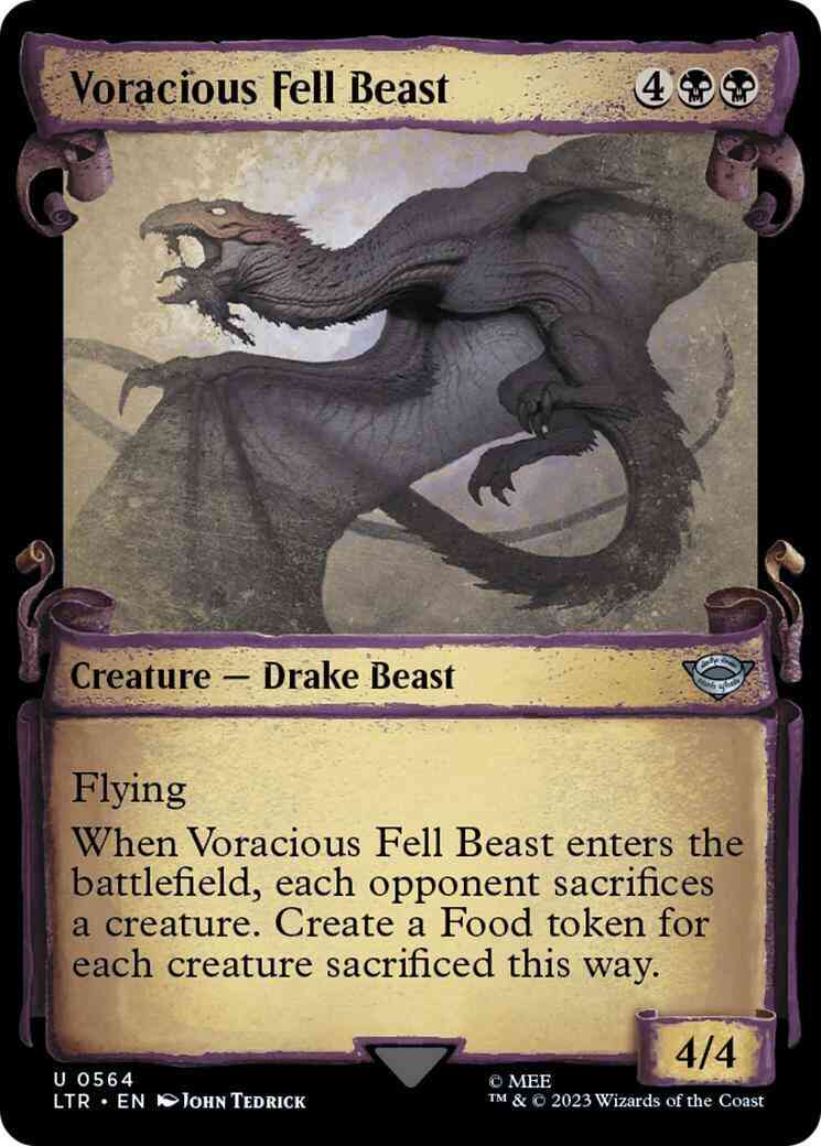 Voracious Fell Beast [564] [Scrolls Showcase] [The Lord of the Rings: Tales of Middle-earth] [Non-Foil]