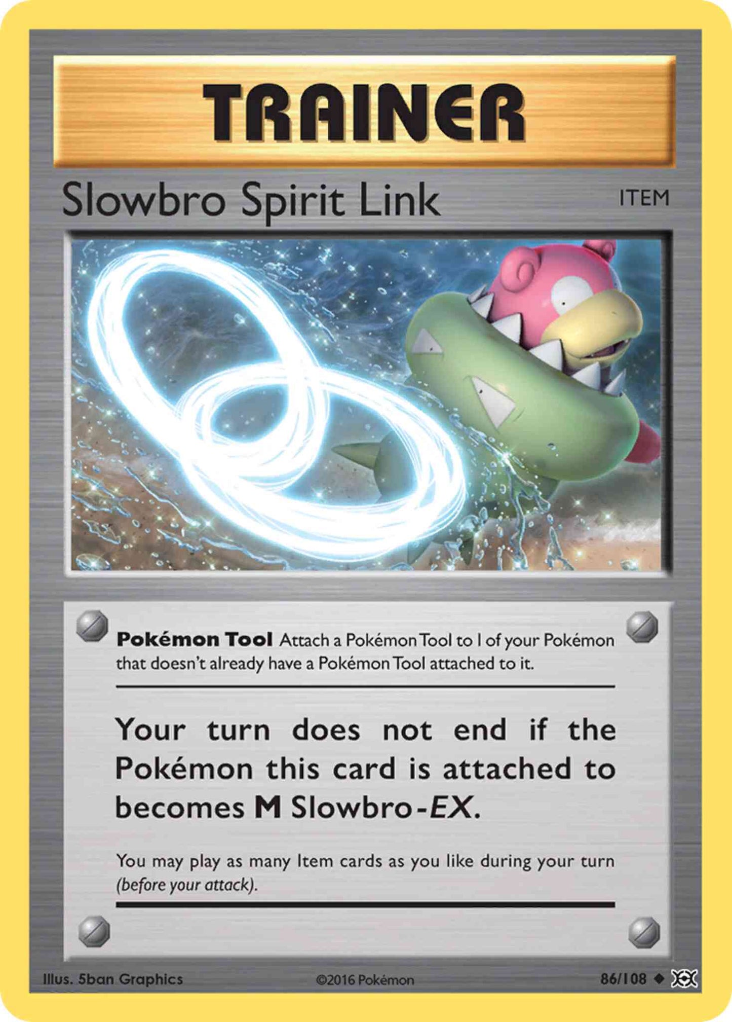Slowbro Spirit Link - 86/108 - Uncommon [xy12-86] [Non-Holo]