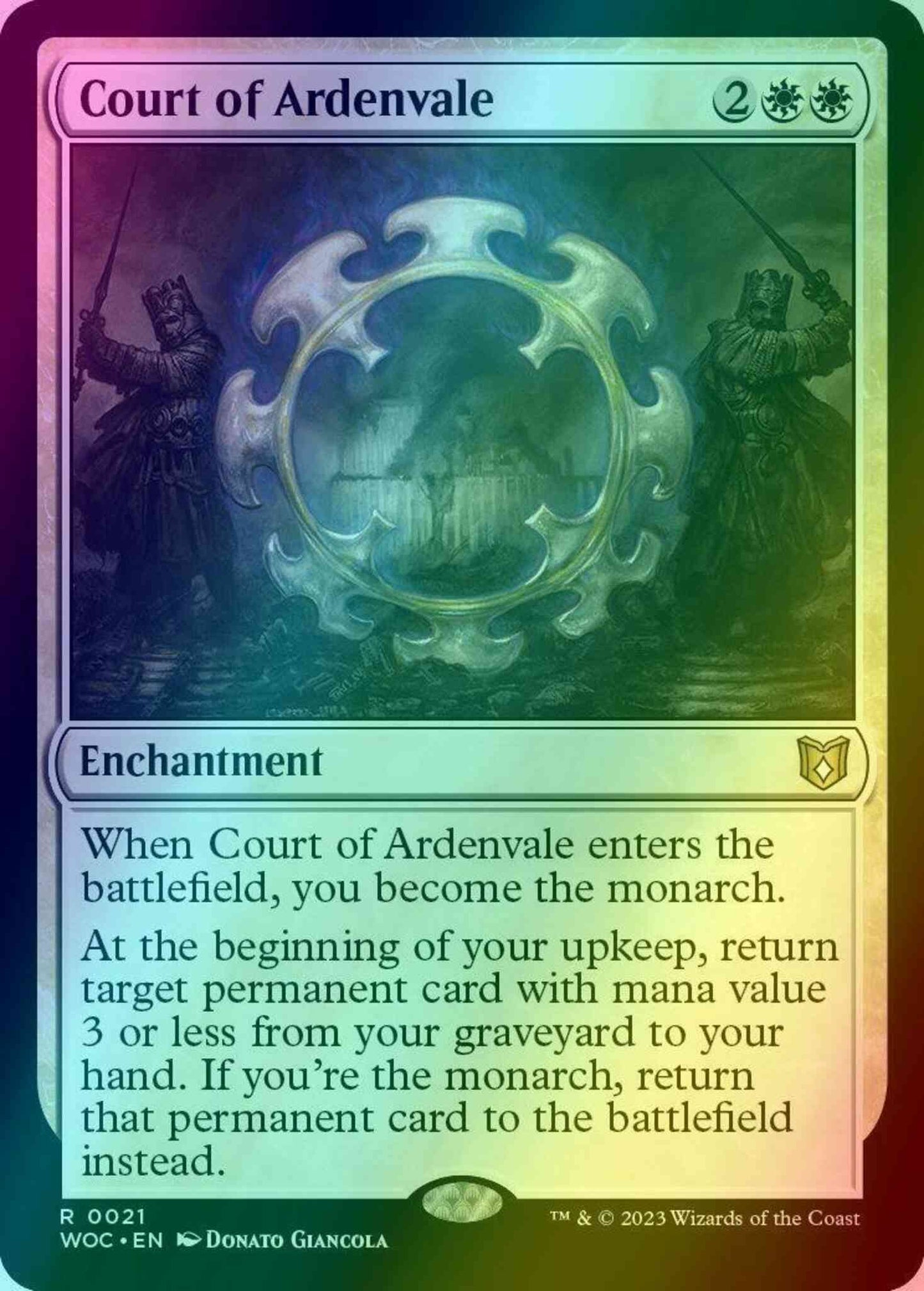 Court of Ardenvale [21] [Wilds of Eldraine: Commander] [Foil]
