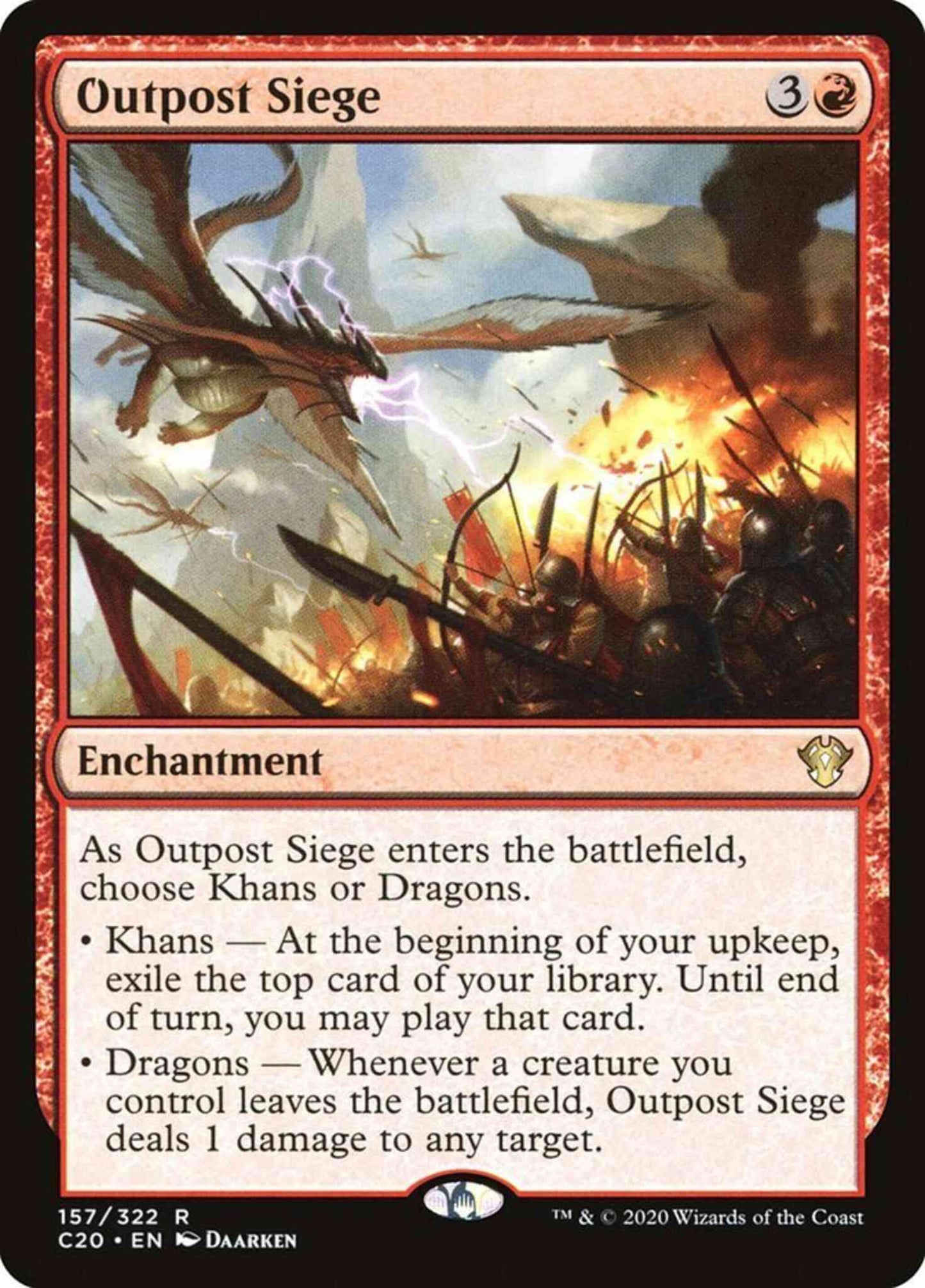 Outpost Siege [157] [Commander 2020] [Non-Foil]