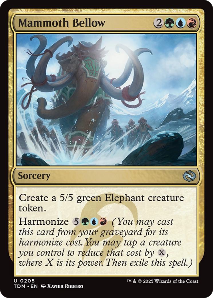 Mammoth Bellow [205] [Tarkir: Dragonstorm] [Non-Foil]