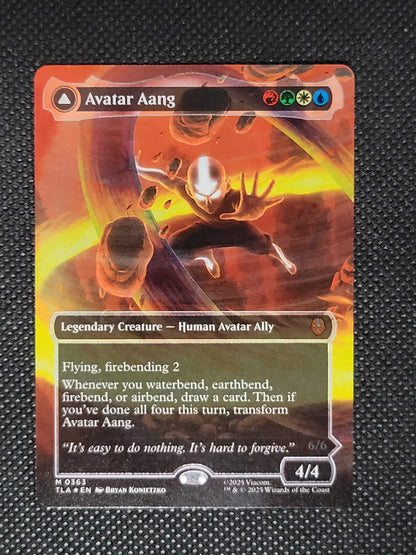 Avatar Aang // Aang, Master of Elements — Borderless|Headliner|Raised Foil — ID 18119