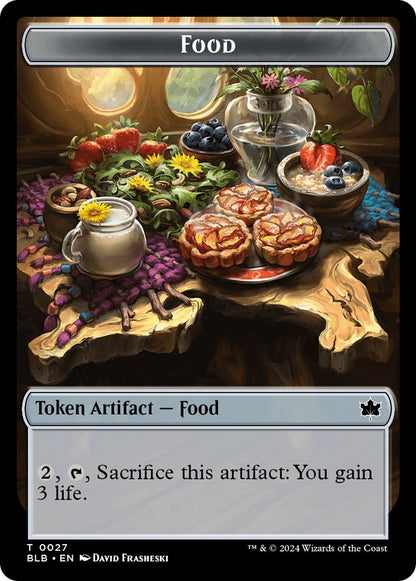Coruscation Mage Token (17) // Food Token (27) [Bloomburrow: Tokens] [Foil]