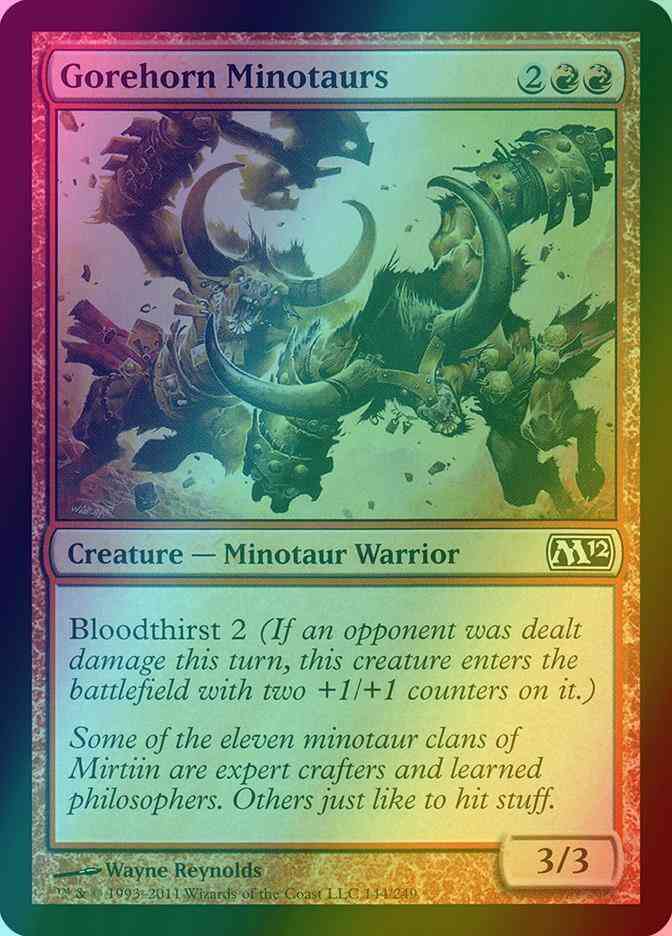 Gorehorn Minotaurs [144] [Magic 2012] [Foil]
