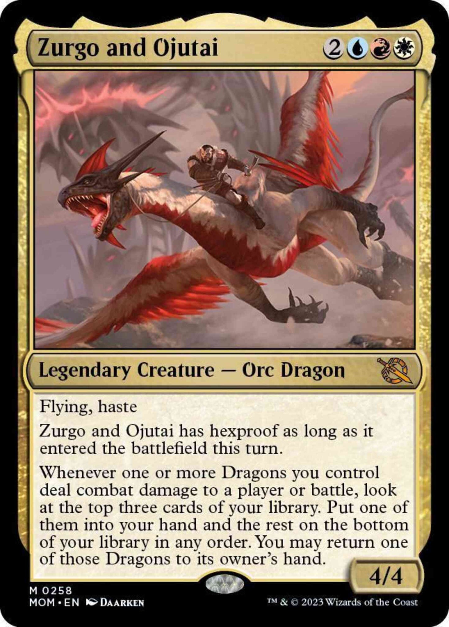 Zurgo and Ojutai [258] [March of the Machine] [Non-Foil]