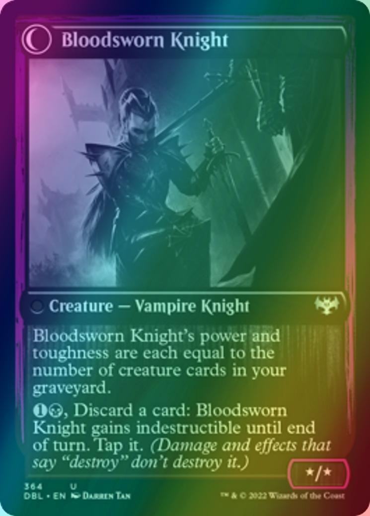 Bloodsworn Squire // Bloodsworn Knight [364] [Innistrad: Double Feature] [Foil]